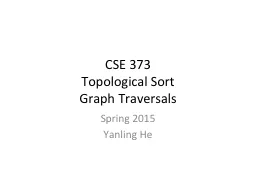 CSE 373 Topological Sort