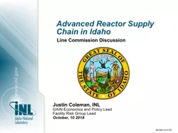 Advanced Reactor Supply Chain in Idaho