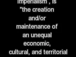 Imperialism , is 