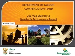 1 DEPARTMENT OF LABOUR COMPENSATION FUND