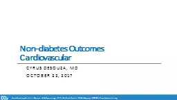 Non-diabetes  Outcomes Cardiovascular