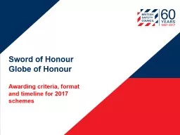 Awarding criteria, format and timeline for 2017 schemes