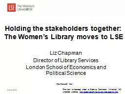 Holding the stakeholders together: The Women’s Library moves to LSE