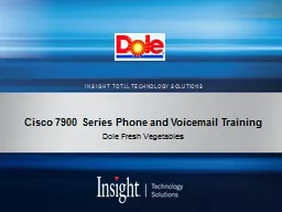 Cisco 7900 Series Phone and Voicemail Training