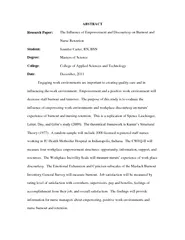 ABSTRACT Research Paper The Influence of Empowerment a
