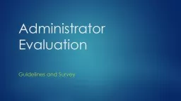 Administrator  Evaluation