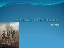 American Revolution 1754-1783