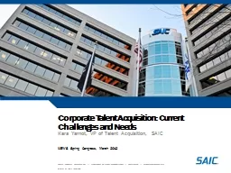 Corporate Talent Acquisition: Current Challenges and Needs