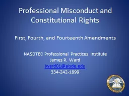 PPT-Professional Misconduct and Constitutional Rights