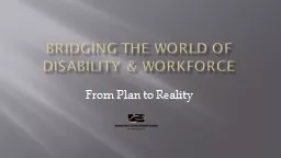 Bridging the World of Disability & Workforce