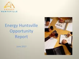 Energy Huntsville  Opportunity Report