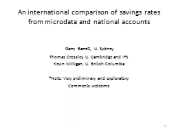 An international comparison of savings rates from microdata and national accounts