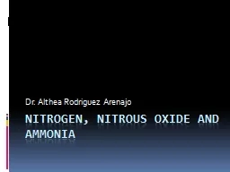 Nitrogen, nitrous oxide and ammonia