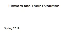 PPT-Flowers and Their Evolution