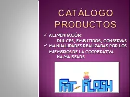 PPT-CATÁLOGO PRODUCTOS ALIMENTACIÓN: