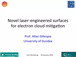 Novel laser-engineered surfaces for electron cloud mitigation