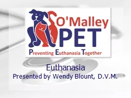 Euthanasia Training Presented by Wendy Blount, D.V.M.