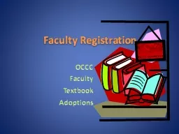 Faculty Registration OCCC