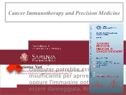 Cancer Immunotherapy and Precision