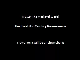 PPT-HI127 The Medieval World