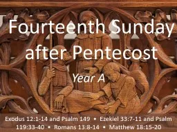 Fourteenth Sunday after Pentecost