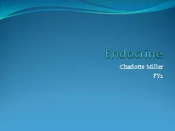 Endocrine Charlotte Miller