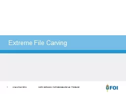 Extreme  File   Carving 5 November 2013