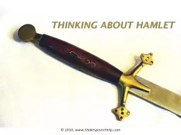 PPT-Thinking about Hamlet © 2010,