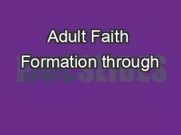 Adult Faith Formation through