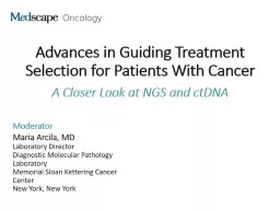 Advances in Guiding Treatment Selection for Patients With Cancer