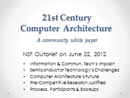 21st Century Computer Architecture