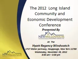 The 2012 Long Island Community and Economic Development Conference