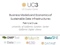 Business Models and Economics of Sustainable Data Infrastructures