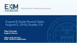 Export & Trade Round Table