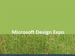 Microsoft Design Expo Design Expo