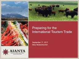 PPT-Preparing for the International Tourism Trade