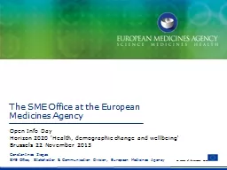 The SME Office at the European Medicines Agency