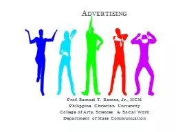 Advertising Prof. Samuel T. Ramos, Jr., MCM