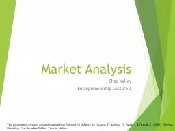 Market Analysis Shad Valley