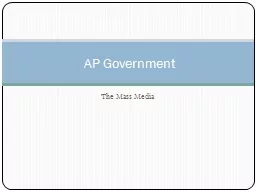 The Mass Media AP Government