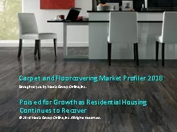 Carpet and Floorcovering Market Profiler 2018