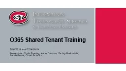 PPT-O365 Shared Tenant Training