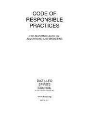 CODE OF RESPONSIBLE PRACTICES FOR BEVERAGE ALCOHOL ADV
