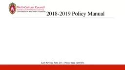 2018-2019 Policy Manual