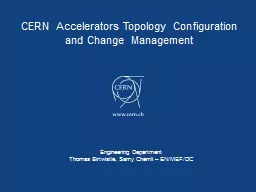 PPT-CERN Accelerators Topology Configuration and Change Management