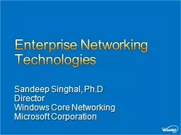 Enterprise Networking Technologies