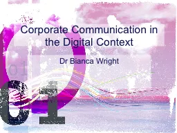 Corporate Communication in the Digital Context