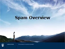 Spam  Overview What is Spam?