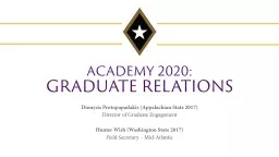 Academy 2020:  Graduate Relations