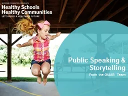 Public Speaking & Storytelling